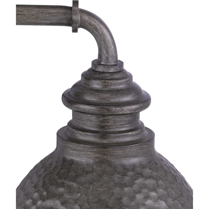 Minnewaukan Wall Light, 9.75" H x 8" W x 10" D, Antique Pewter