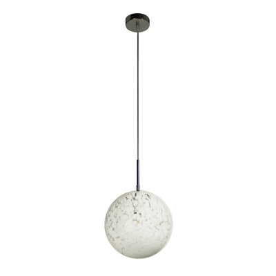 Givens 1 - Light Black Nickel Single Pendant