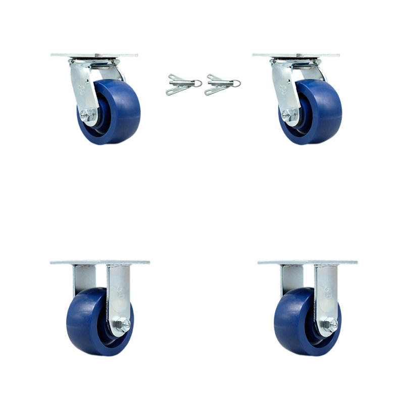 4 Piece Polyurethane Caster Set