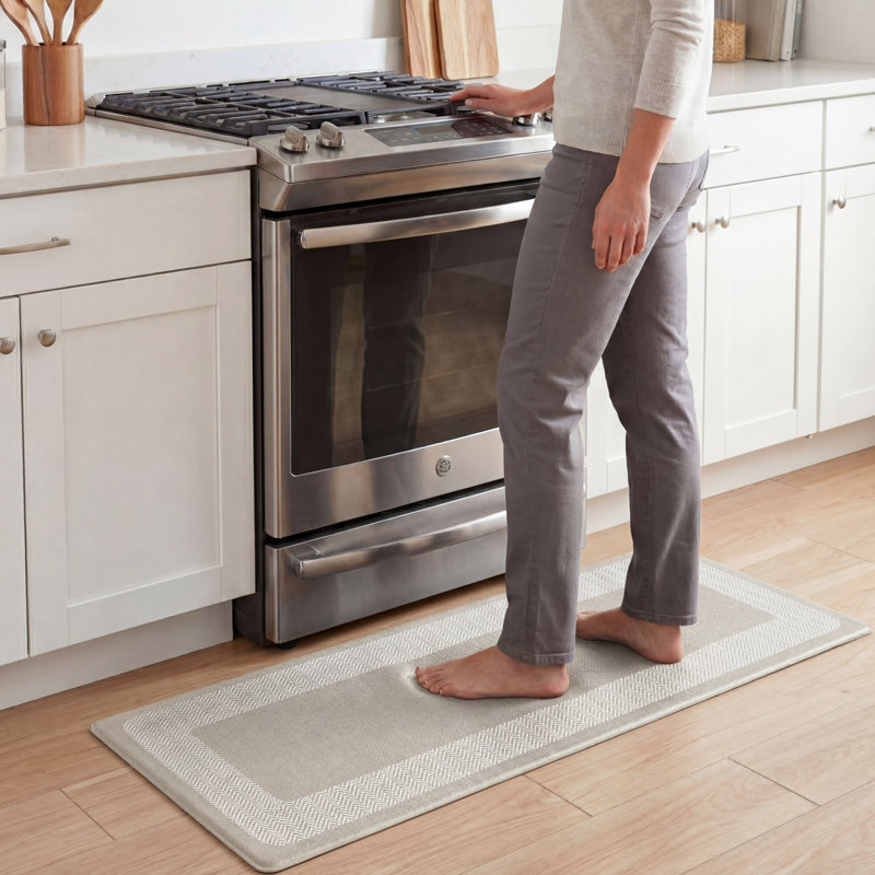 Tapis de cuisine Chef Gear Hettie, L 48 po x H 18 po, Beige