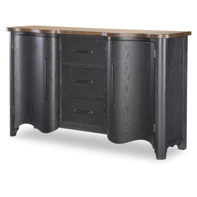 Country Living Vintage Market Scalloped Door Chest (3 Drawers, 2 Doors, 4 ADJ Shelves)