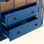 Garde-manger Farmhouse, armoire de rangement pour salle à manger avec 4 portes pliables, prise de courant, tablettes, supports à vin et plateaux de service-213624169