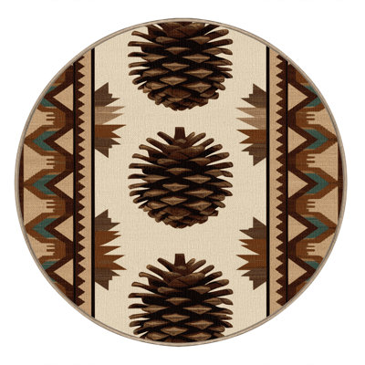  Tapis lavable Pinecone Southwestern