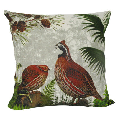 Floral Reversible Throw Pillow