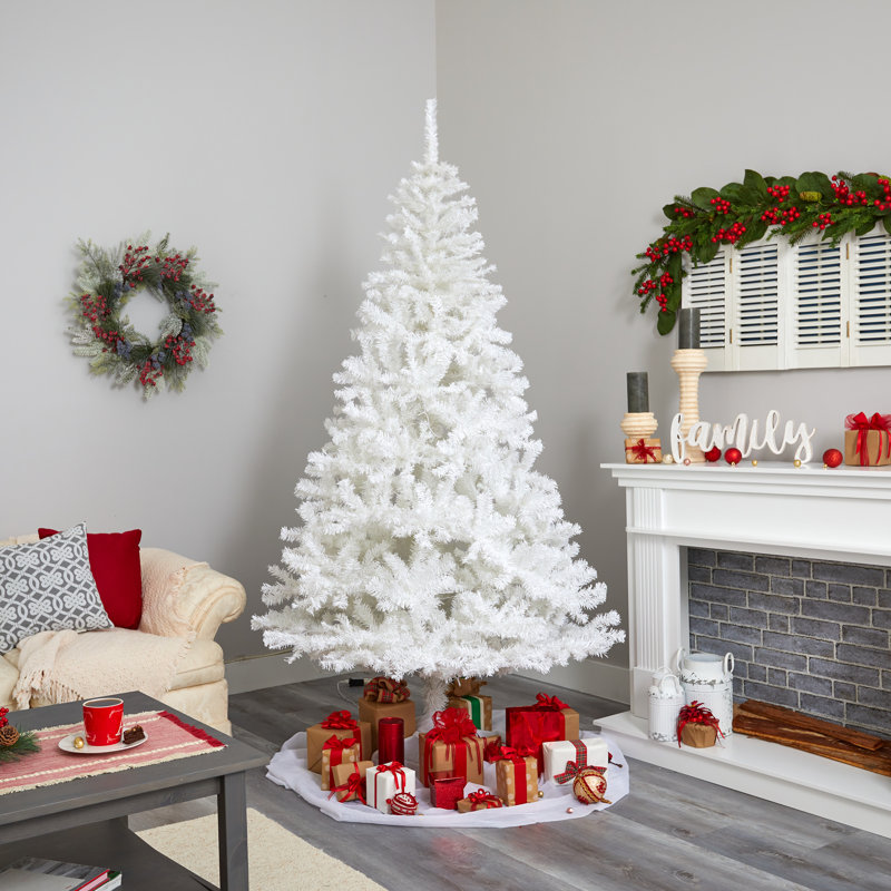 Lighted Artificial Christmas Tree, 8' H