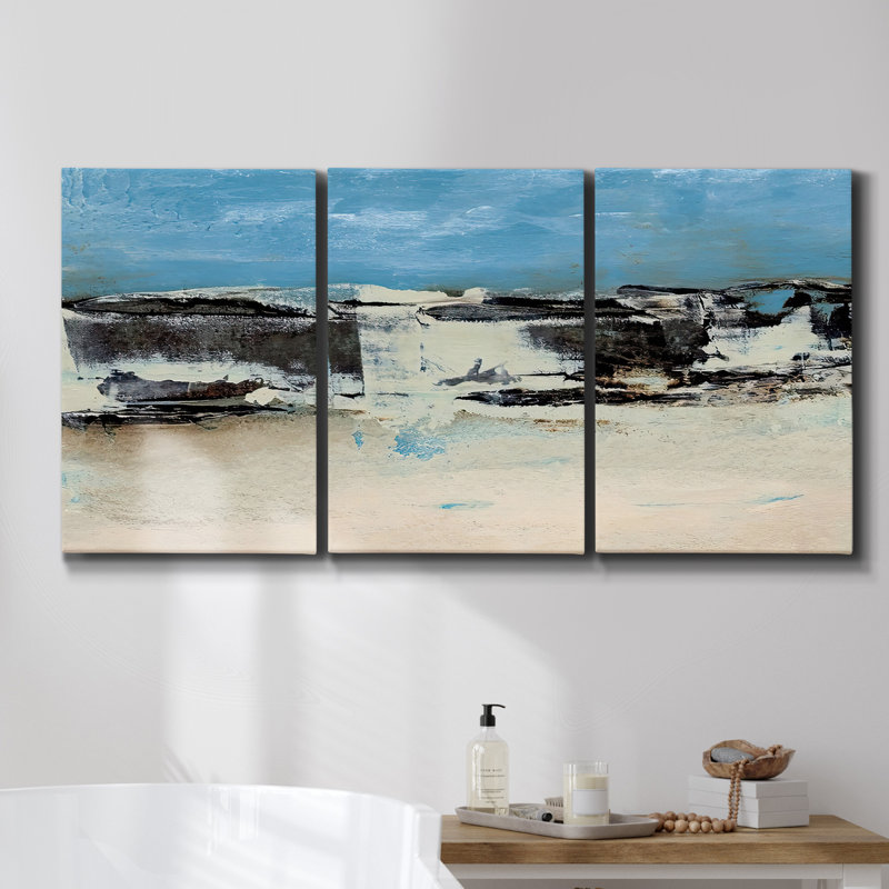 «From the Terrace IV», reproduction sur toile 3 pièces, H 27 po x l 54 po x P 2 po