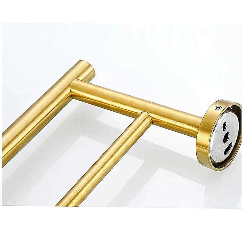 23.6'' Towel Bar Wall Mounted, Brushed Gold
