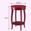 Table d'appoint ronde rouge avec base-227368519