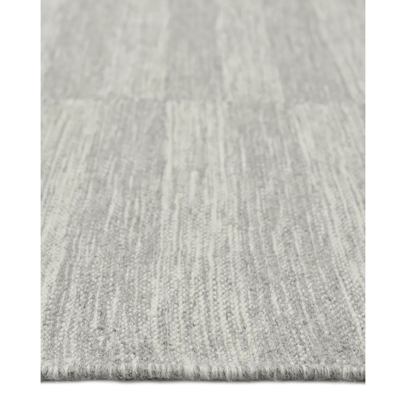 Striped Area Rug in Silver, Rectangle 8' x 10'