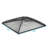 Square Steel Mesh Black Fire Pit Spark Screen Cover-39385669