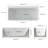 63" x 30" Freestanding Rectangular Terrazzo Tub Solid Surface Soaking Bathtub