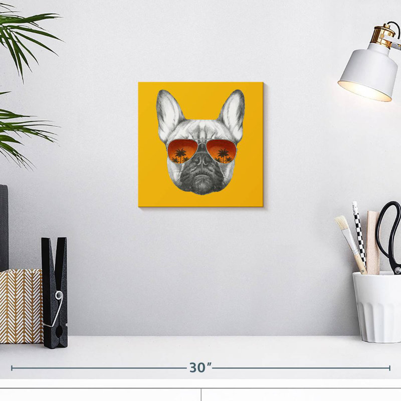 Bouledogue français Brampt, H 10 po x l 10 po