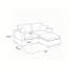 Canapé modulaire rembourré 67 po Janse-130377339