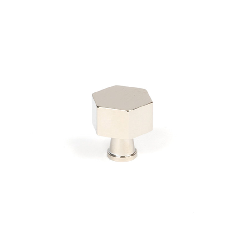 Geometric Knob, Polished Nickel, 2.5 cm