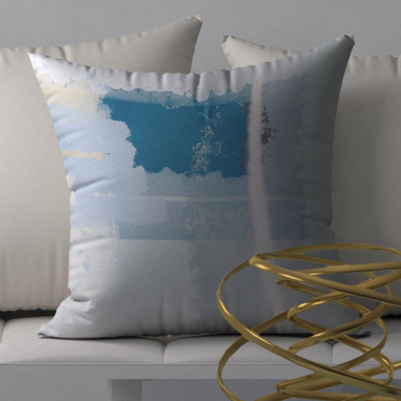 Housse de coussin décorative carrée « kind beats » et insert, 24" X 24"
