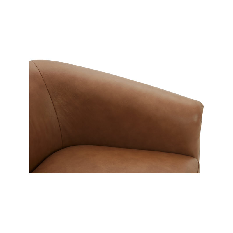 Stellan Accent Chair Tan Leather, Tan