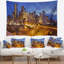 Tapisserie de paysage urbain de Calgary la nuit-28486974