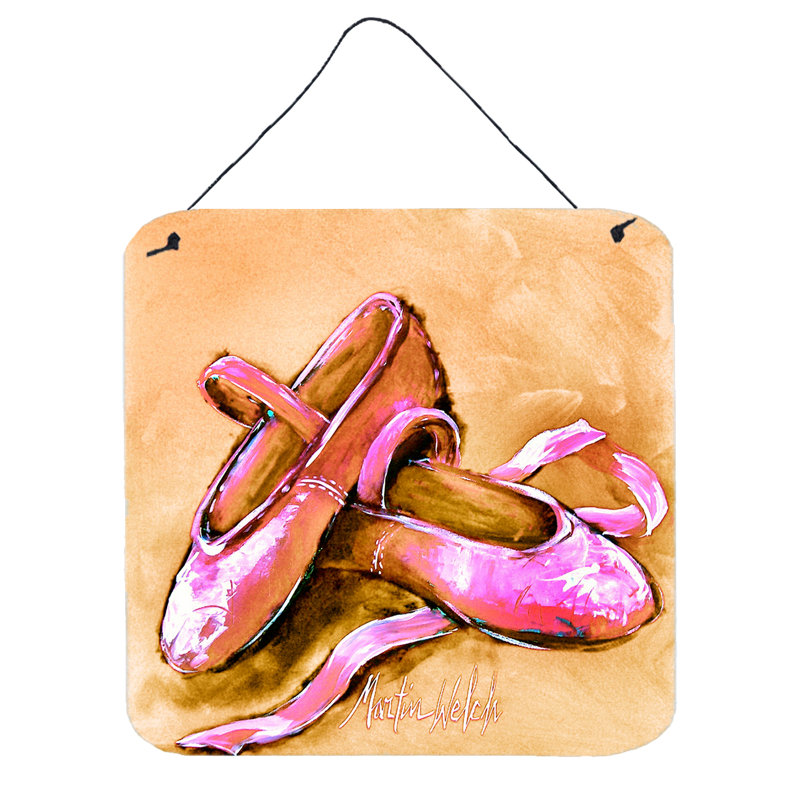 Décoration murale chaussures ballet, Brun