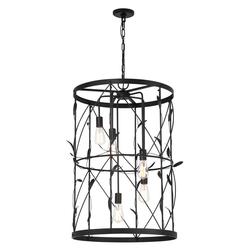 Lexington 5-Light Hubbs in Matte Black, Black