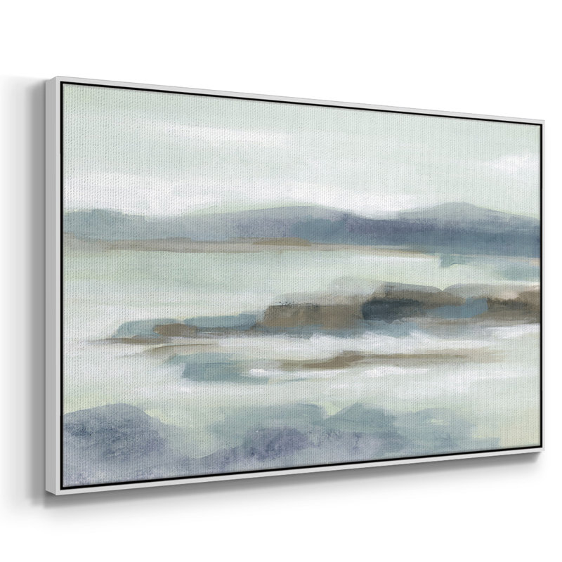 " Soft Shores I ", White, 25" H x 37" W x 2" D