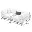 Canapé-lit modulaire beige en coton et lin-129870630
