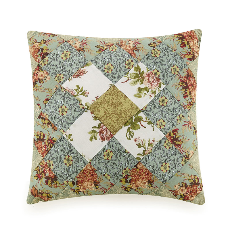 Olivia Patchwork Square Accent Pillow