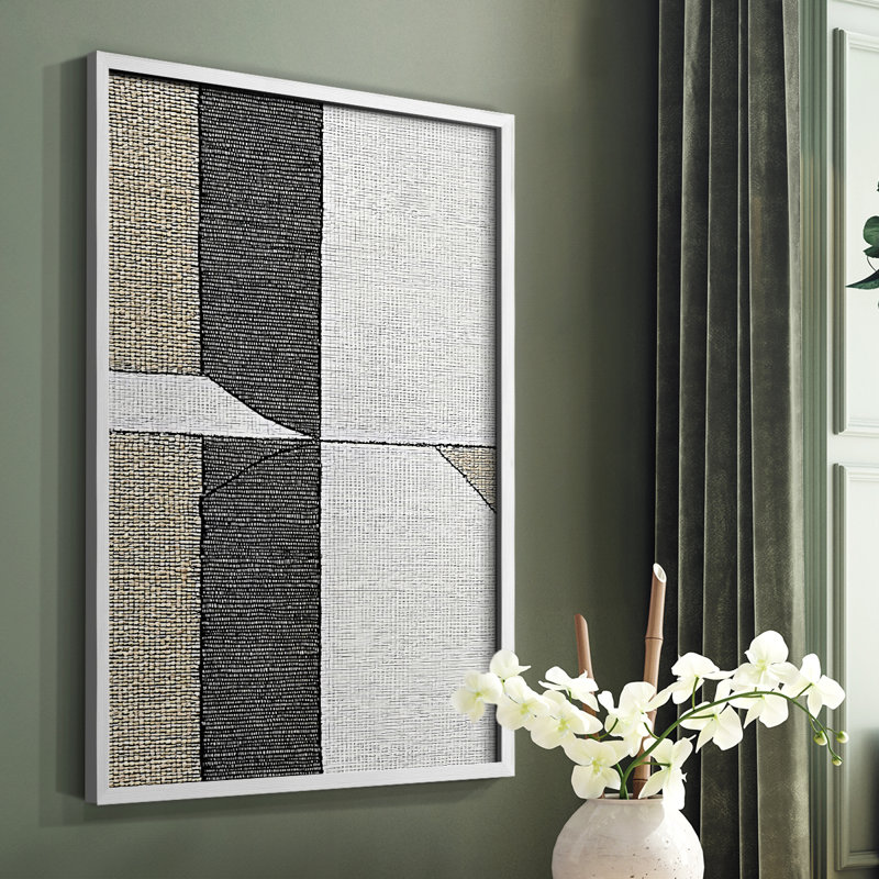 «Abstract CCLI», reproduction encadrée - prête à être accrochée, H 10 po x l 8 po, Blanc