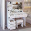 Meuble-lavabo de 41 po avec miroir DEL et rangement haut pour les grands espaces-614217833