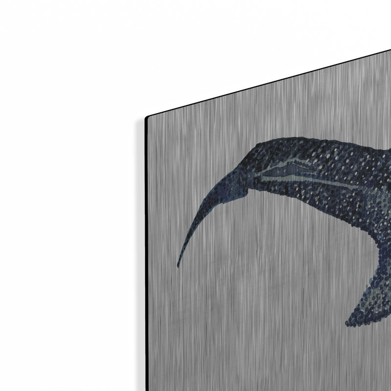 «Shark Whale 1» par Stellar Design Studio sur métal, H 12 po x l 16 po