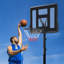 Panier de basketball portatif en plastique à hauteur ajustable l 54 po