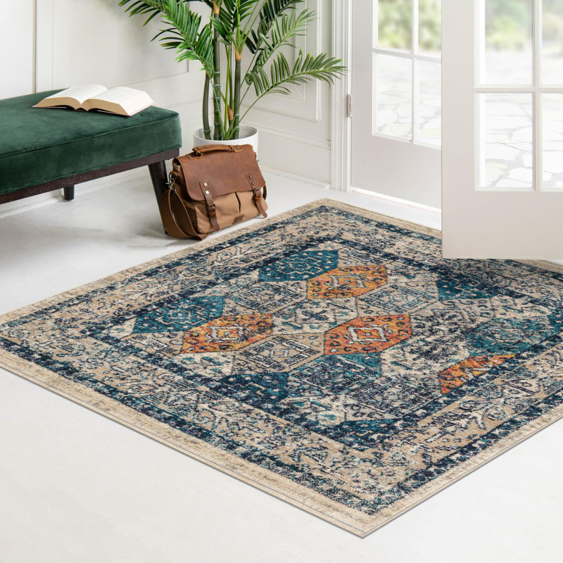 Akira Geometric Indoor Rug, Square 3'11"