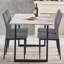 Velvet Upholstered Dining Chair Set High Back-1288739952
