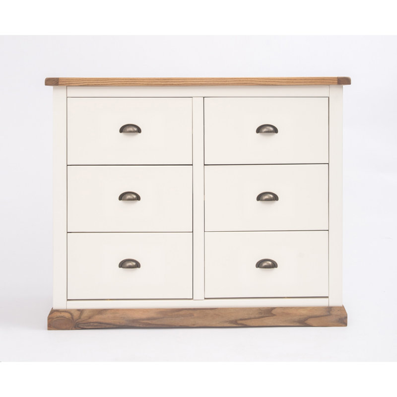 6 Drawer Chest, Waxed Oak