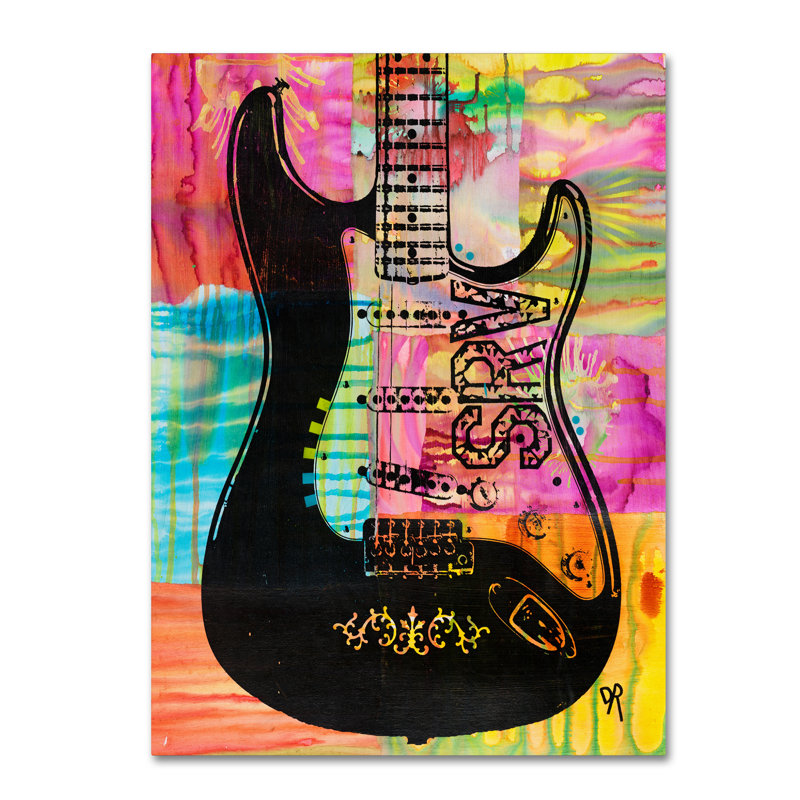 « srv guitare », reproduction d’impression sur toile tendue, H 24 po x l 18 po