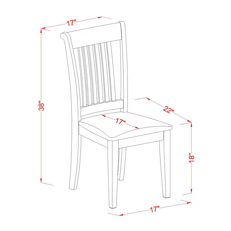 Portland Dining Chairs - Linen Fabric Wooden Chairs, Set of 2, Saddle Brown, Saddle Brown