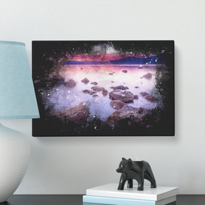 Sunset over Lake Tahoe - Wrapped Canvas