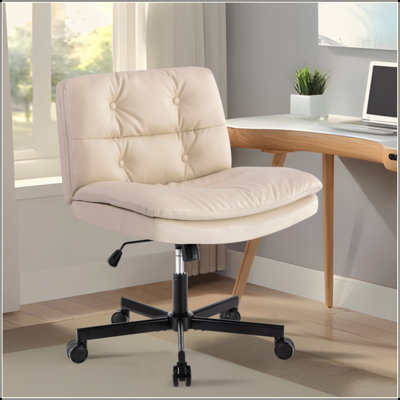 Larger Size 360° Swivel Home Office Desk Chair With Wheels