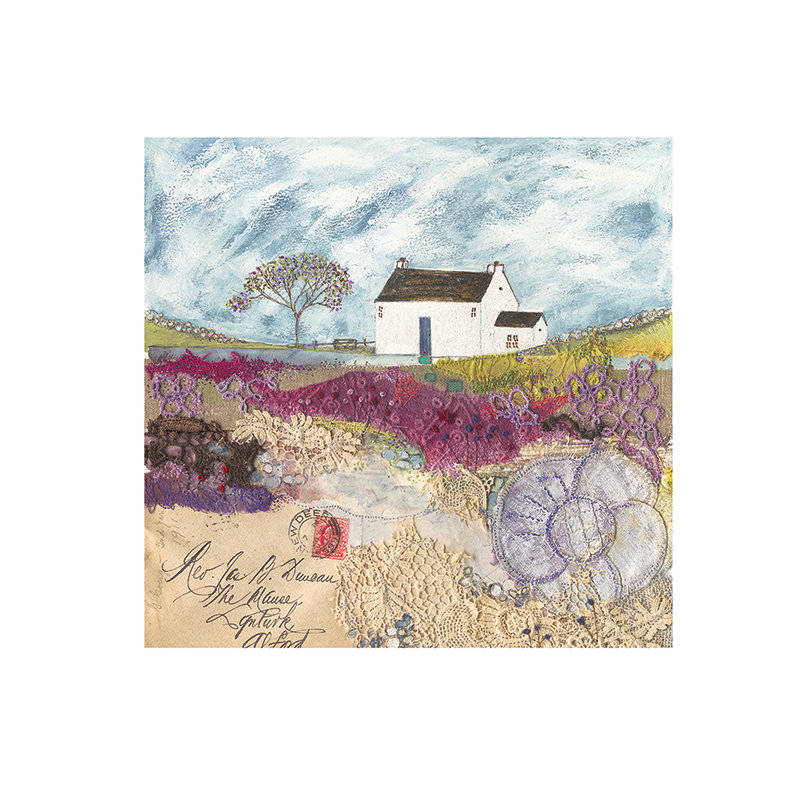 Waiting For The Post by Louise O'Hara - Painting, 40cm H x 40cm W x 0.01cm D