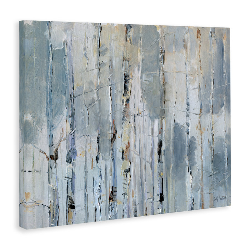 Art mural linéaire abstrait sur toile, design par Sally Swatland, H 24 po x l 30 po