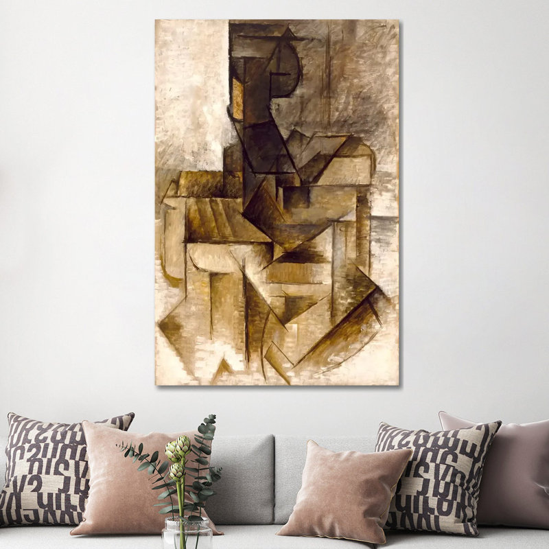 The Rower by Pablo Picasso - Painting on Canvas, 20.32 cm H x 30.48 cm W, No Frame