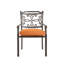 Ensemble de 6 chaises de salle à manger en fonte d'aluminium en forme de fleur-60221437