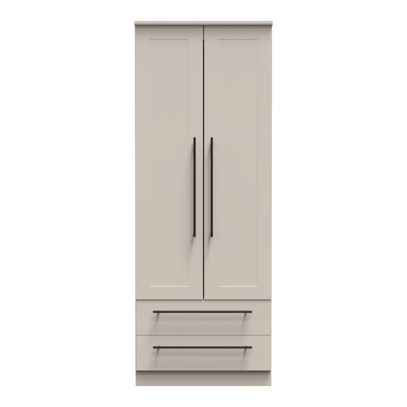 Fully Assembled 2 Door Wardrobe, Kashmir Matt