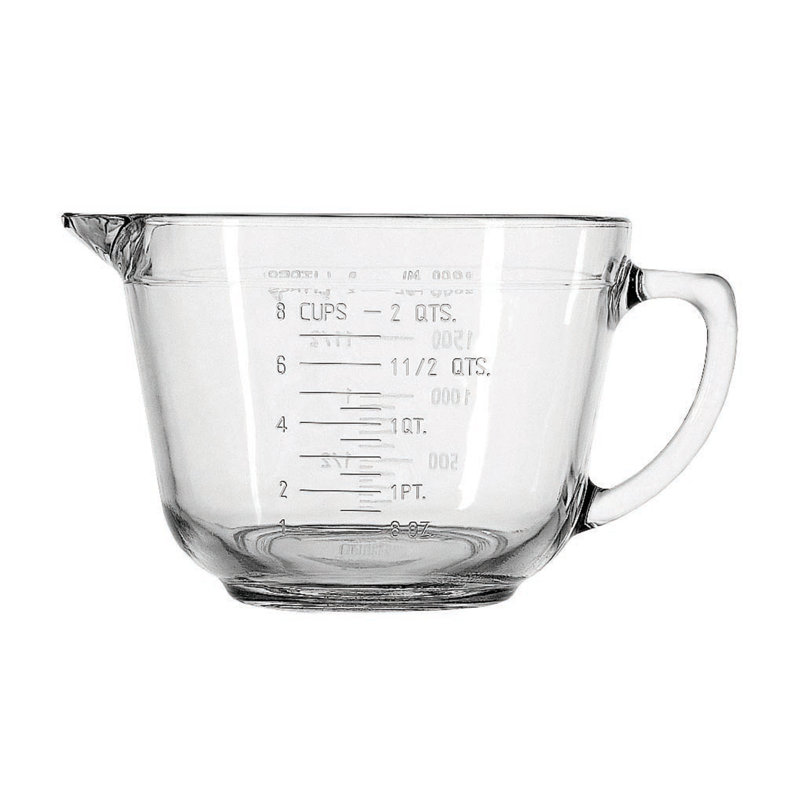 Bol à mesurer avec bec Anchor Hocking 77898, verre, 8 tasses