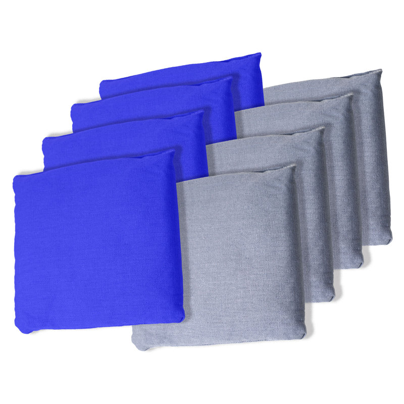 Ensemble de 8 fauteuils à billes de taille réglementaire - toile durable avec doublure en plastique résistant à l'humidité - amusant pour la famille