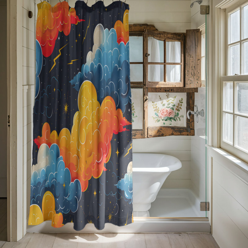 Rideau de douche Dreamland Sky - Premium, H 74 po x l 71 po