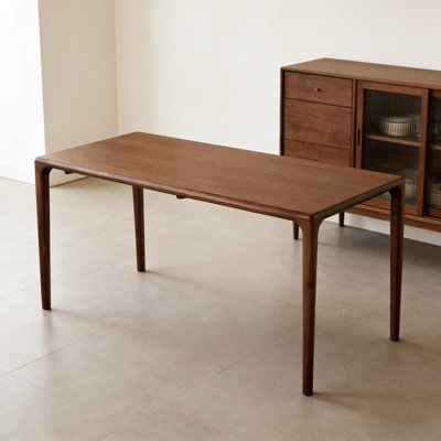 Table rectangulaire multifonctionnelle haut de gamme en noyer