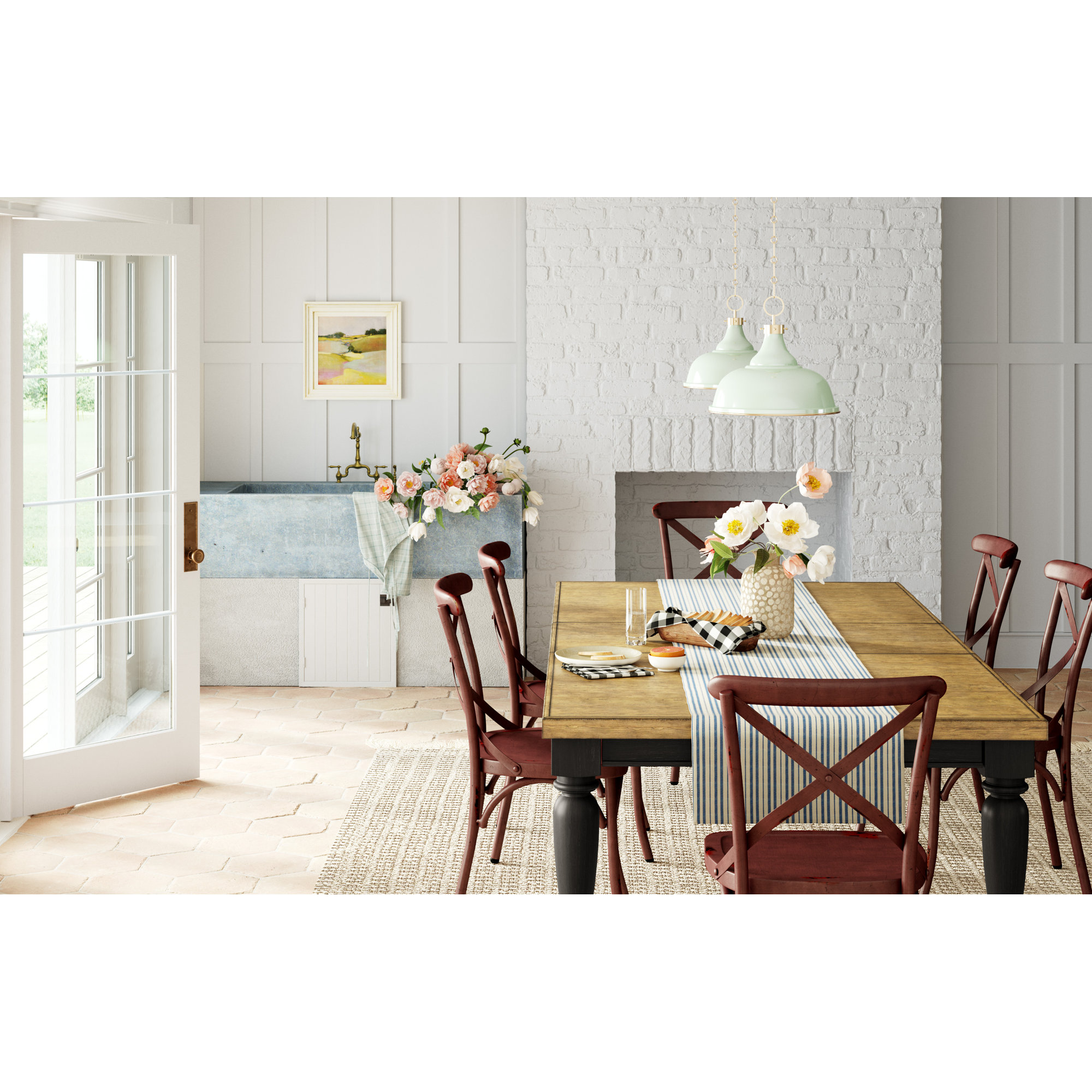 Weaver Striped Table Runnner