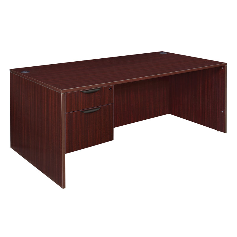 Legacy Executive Desk, 29" H x 71" W x 35" D, Mahogany