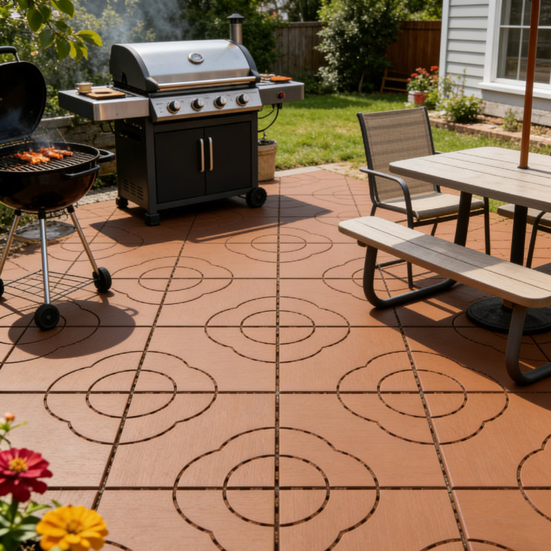 Interlocking Deck, Brown