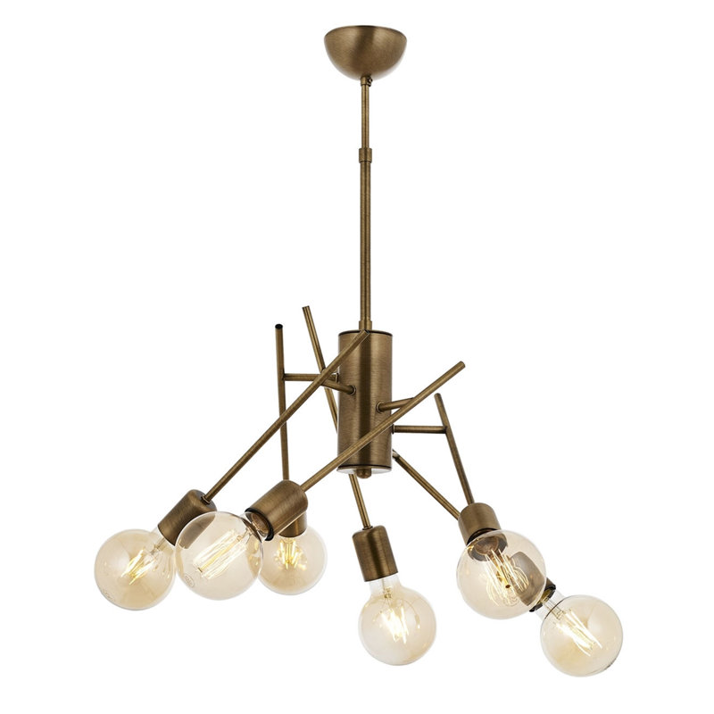 6 - Light Antique Gold Cluster Pendant